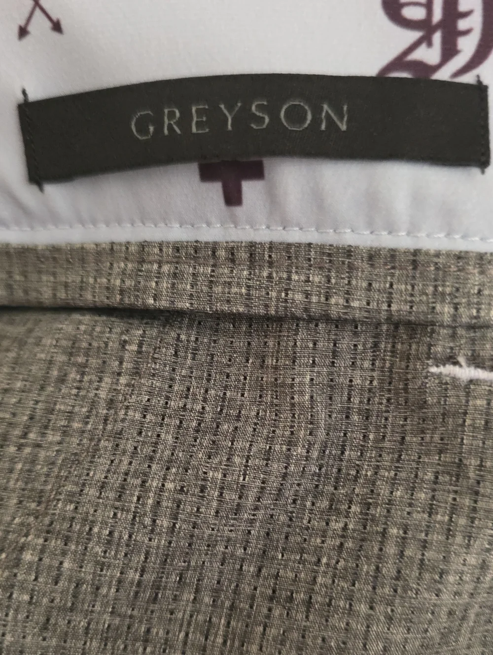 Grayson 34W Light Gray Patterned Golf Shorts Like New Condition